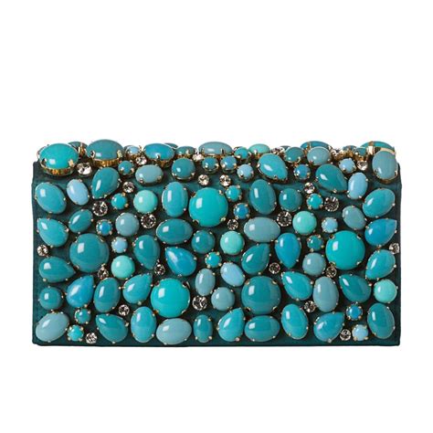 Prada Raso Pietre Stones Clutch 